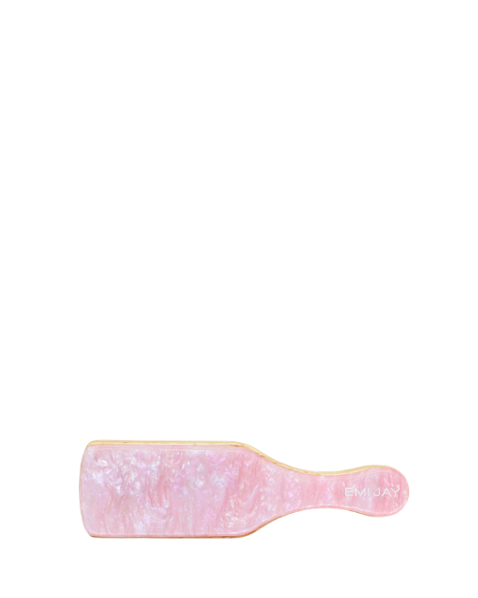 Emi Jay Mini Boar Bristle Brush in Pink Sugar