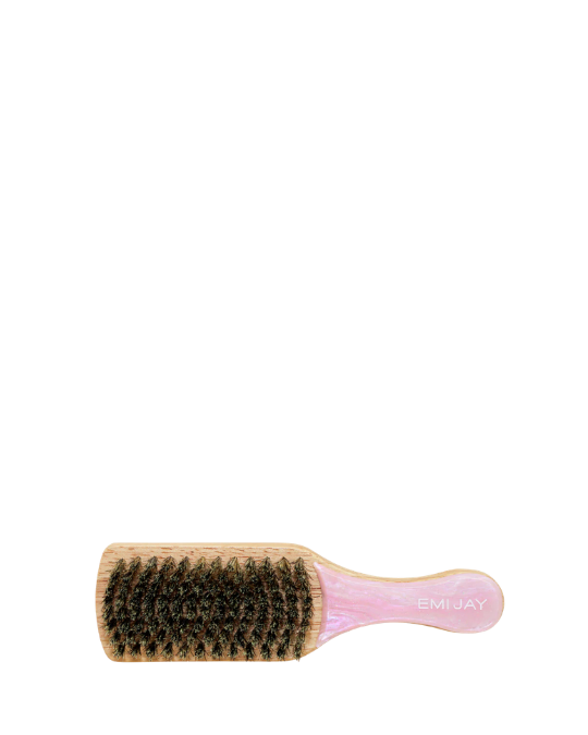 Emi Jay Mini Boar Bristle Brush in Pink Sugar