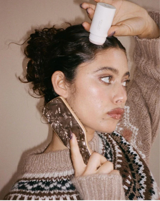 Mini Boar Bristle Brush in Toasted Sugar