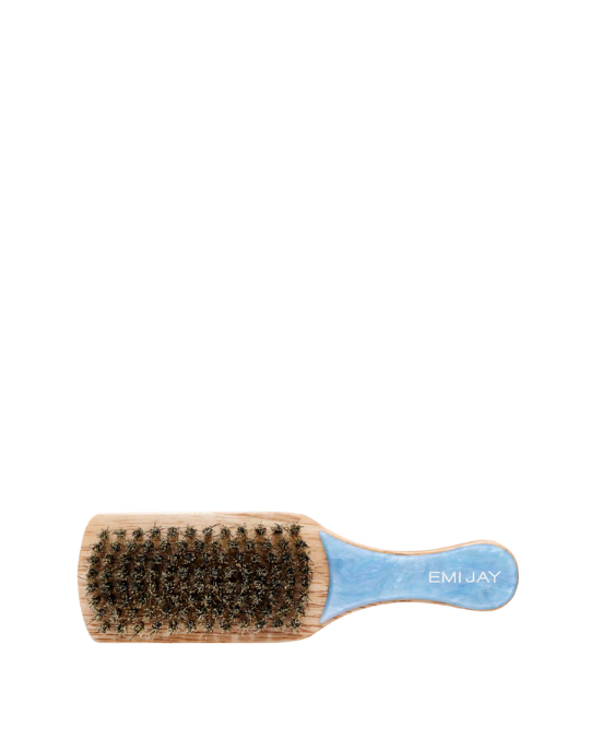 Mini Boar Bristle Brush in Blue Sugar