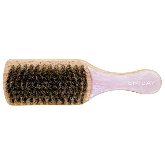 Emi Jay Mini Boar Bristle Brush in Pink Sugar